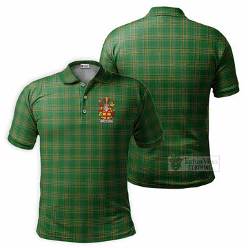 Alley Irish Clan Tartan Men's Polo Shirt with Coat of Arms