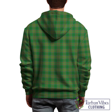 Alley Irish Clan Tartan Hoodie with Coat of Arms