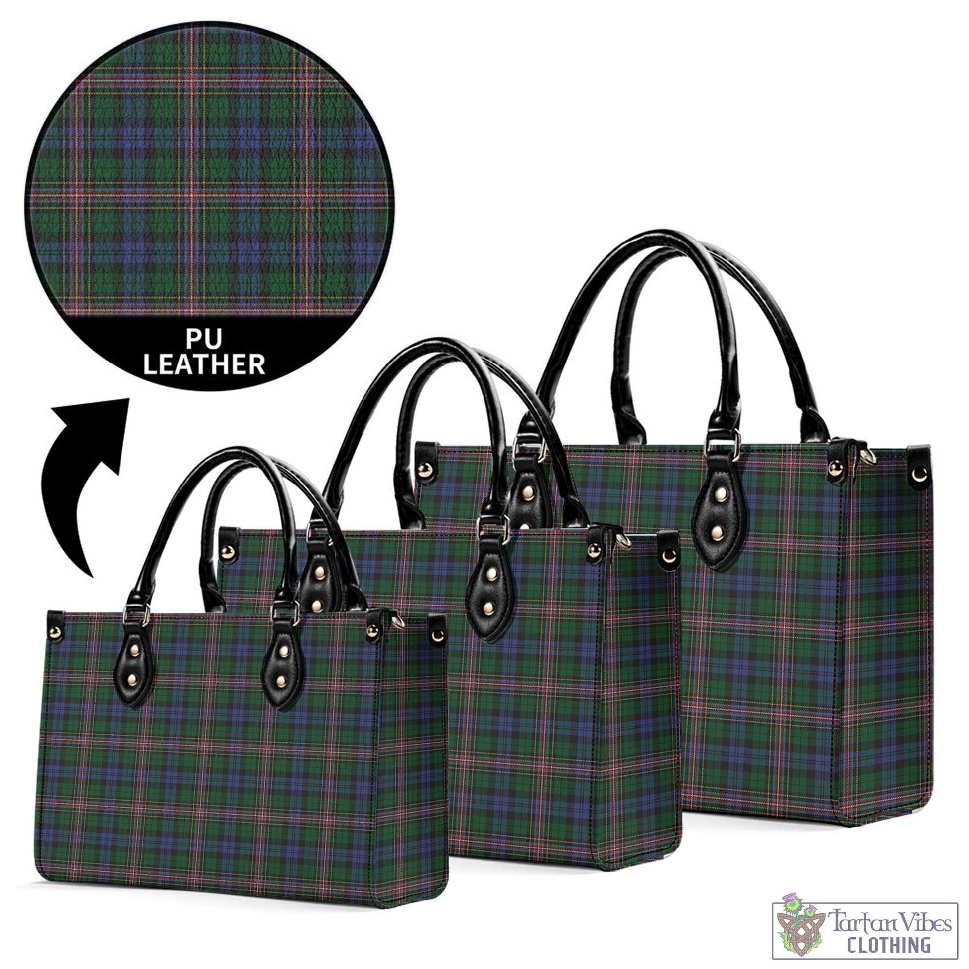 Tartan Vibes Clothing Allison Tartan Luxury Leather Handbags