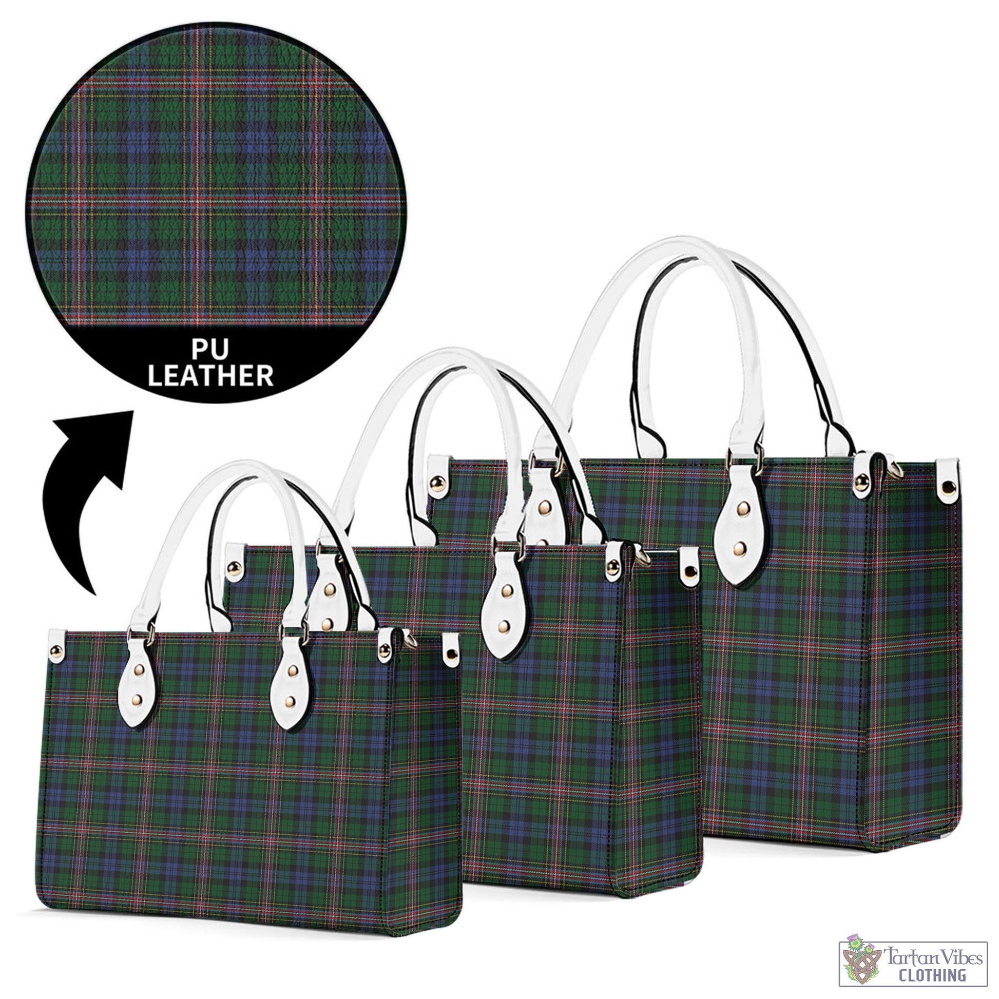 Tartan Vibes Clothing Allison Tartan Luxury Leather Handbags