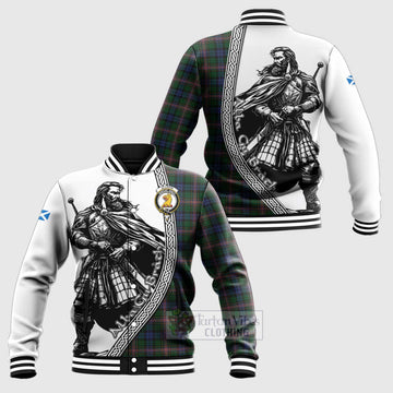 Allison Tartan Clan Crest Baseball Jacket with Highlander Warrior Celtic Style