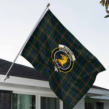 Allison Tartan House Flag with Family Crest