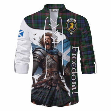 Allison Crest Tartan Ghillie Kilt Shirt Inspired by the Freedom of Scottish Warrior