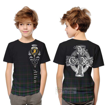 Allison Tartan Kid T-Shirt Featuring Alba Gu Brath Family Crest Celtic Inspired Youth XL Size14 - Tartan Vibes Clothing