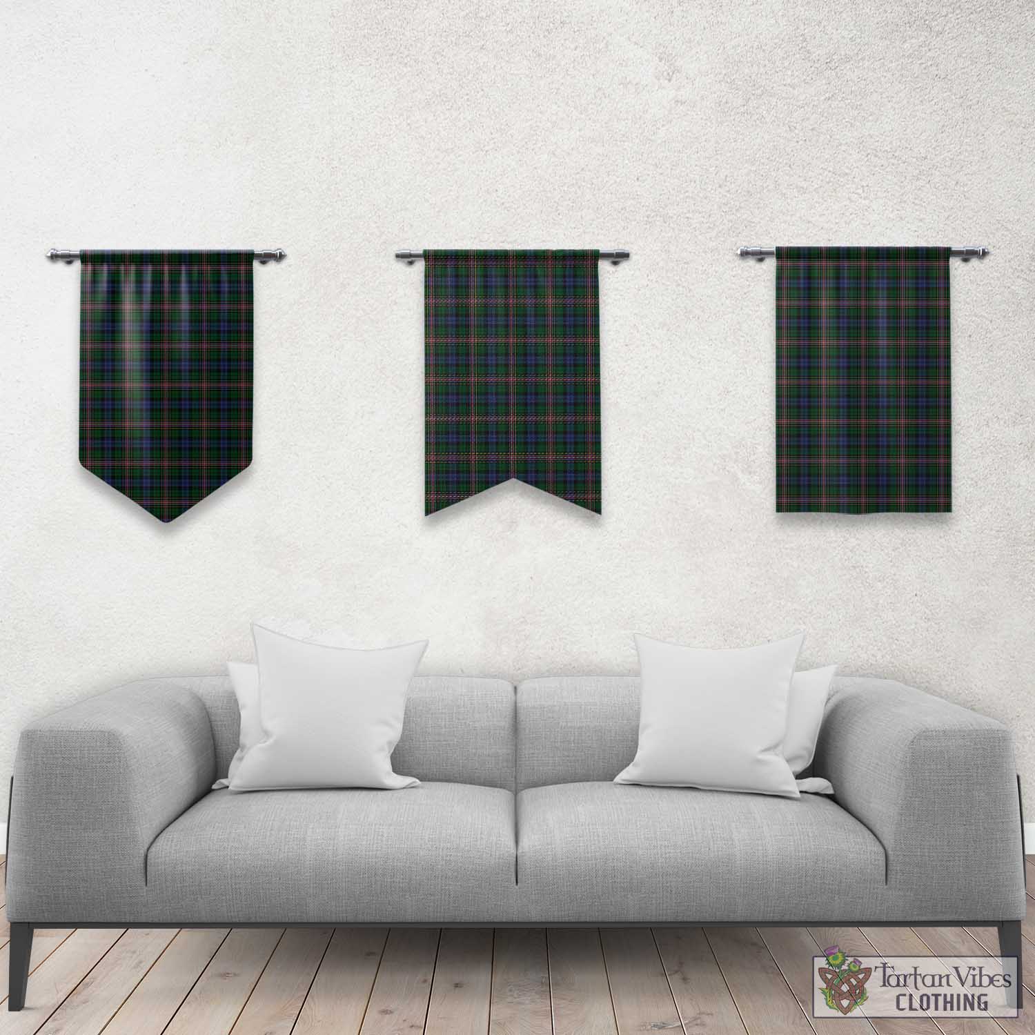 Tartan Vibes Clothing Allison Tartan Gonfalon, Tartan Banner