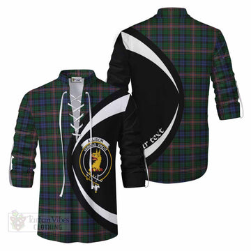 Allison Tartan Ghillie Kilt Shirt with Family Crest Circle Style