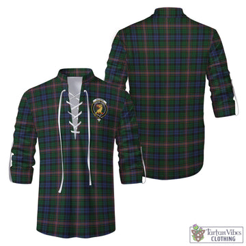 Allison Tartan Men's Scottish Traditional Jacobite Ghillie Kilt Shirt with Family Crest