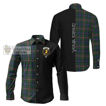 Allison Tartan Long Sleeve Button Shirt with Family Crest and Half Of Me Style