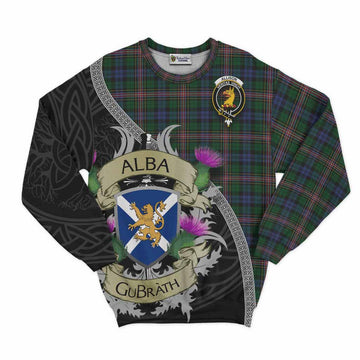 Allison Tartan Family Crest Sweatshirt Lion Rampant Royal Thistle Shield Celtic Inspired Unisex - Tartan Vibes Clothing