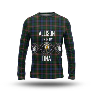 Allison Tartan Long Sleeve T-Shirt with Family Crest DNA In Me Style