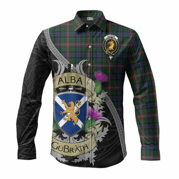 Allison Tartan Family Crest Long Sleeve Button Shirt Lion Rampant Royal Thistle Shield Celtic Inspired Men's Shirt S - Tartan Vibes Clothing