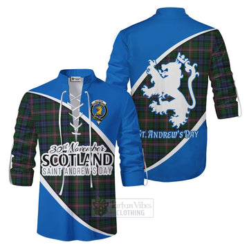 Allison Family Crest Tartan Ghillie Kilt Shirt Celebrate Saint Andrew's Day in Style