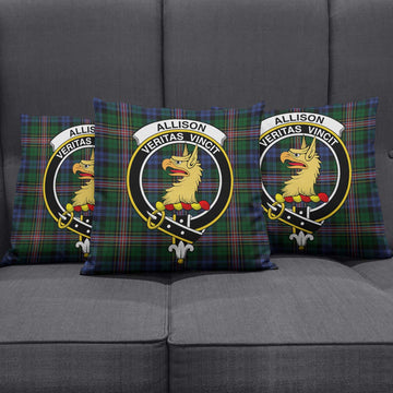 Allison Tartan Pillow Cover with Family Crest