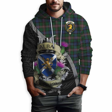 Allison Tartan Family Crest Hoodie Lion Rampant Royal Thistle Shield Celtic Inspired Pullover Hoodie - Tartan Vibes Clothing