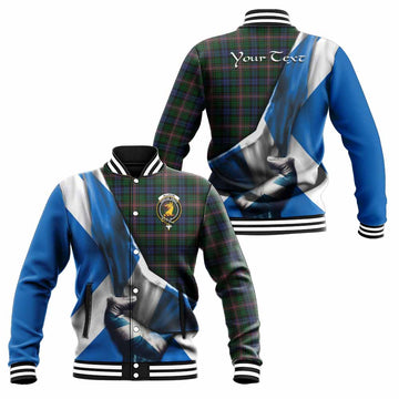 Allison Tartan Baseball Jacket with Family Crest Scotland Patriotic Style