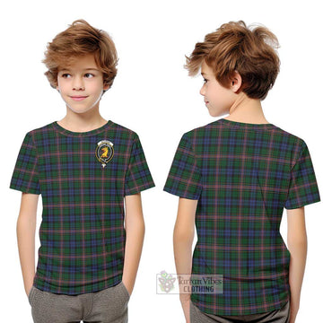 Allison Tartan Kid T-Shirt with Family Crest Youth XL Size14 - Tartan Vibes Clothing