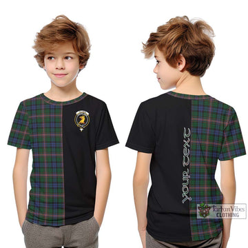 Allison Tartan Kid T-Shirt with Family Crest and Half Of Me Style Youth XL Size14 - Tartan Vibes Clothing