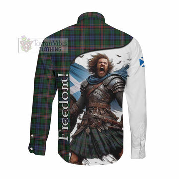 Allison Crest Tartan Long Sleeve Button Shirt Inspired by the Freedom of Scottish Warrior