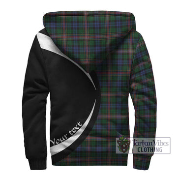 Allison Tartan Sherpa Hoodie with Family Crest Circle Style