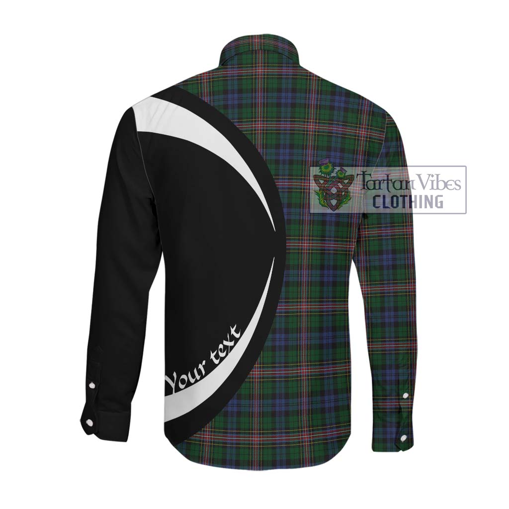 Tartan Vibes Clothing Allison Tartan Long Sleeve Button Up with Family Crest Circle Style