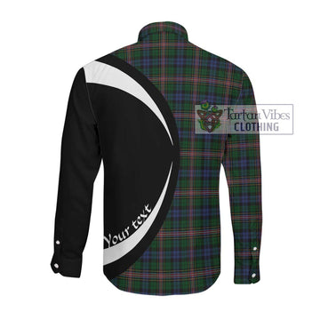 Allison Tartan Long Sleeve Button Up with Family Crest Circle Style