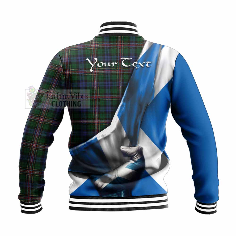 Tartan Vibes Clothing Allison Tartan Baseball Jacket with Family Crest Scotland Patriotic Style