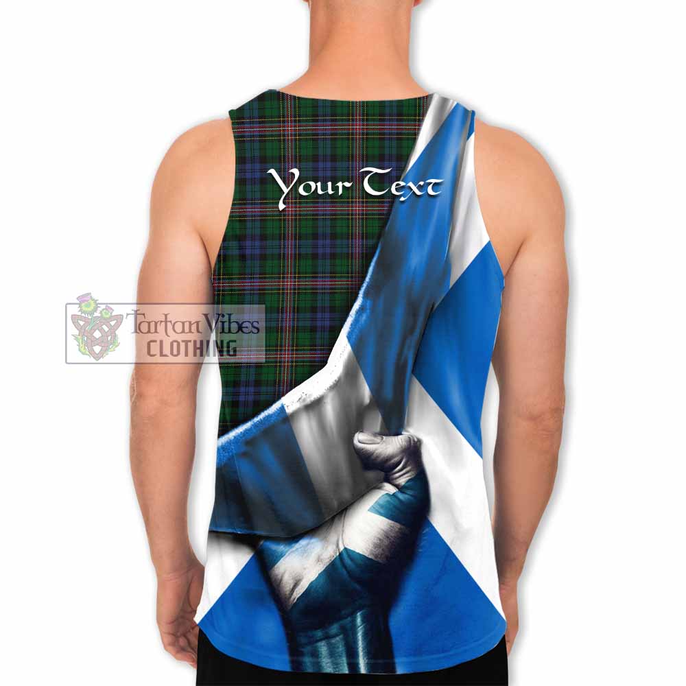 Tartan Vibes Clothing Allison Tartan Men's Tank Top with Family Crest Scotland Patriotic Style