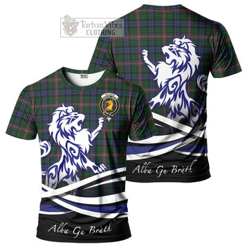 Allison Tartan Cotton T-shirt with Alba Gu Brath Regal Lion Emblem