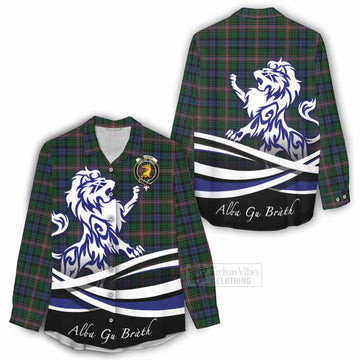 Allison Tartan Women's Casual Shirt with Alba Gu Brath Regal Lion Emblem