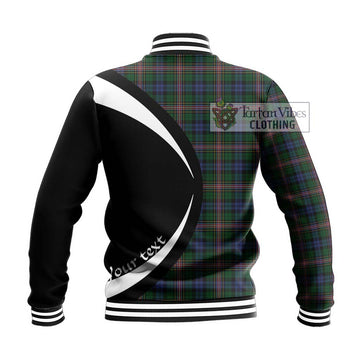 Allison Tartan Baseball Jacket with Family Crest Circle Style