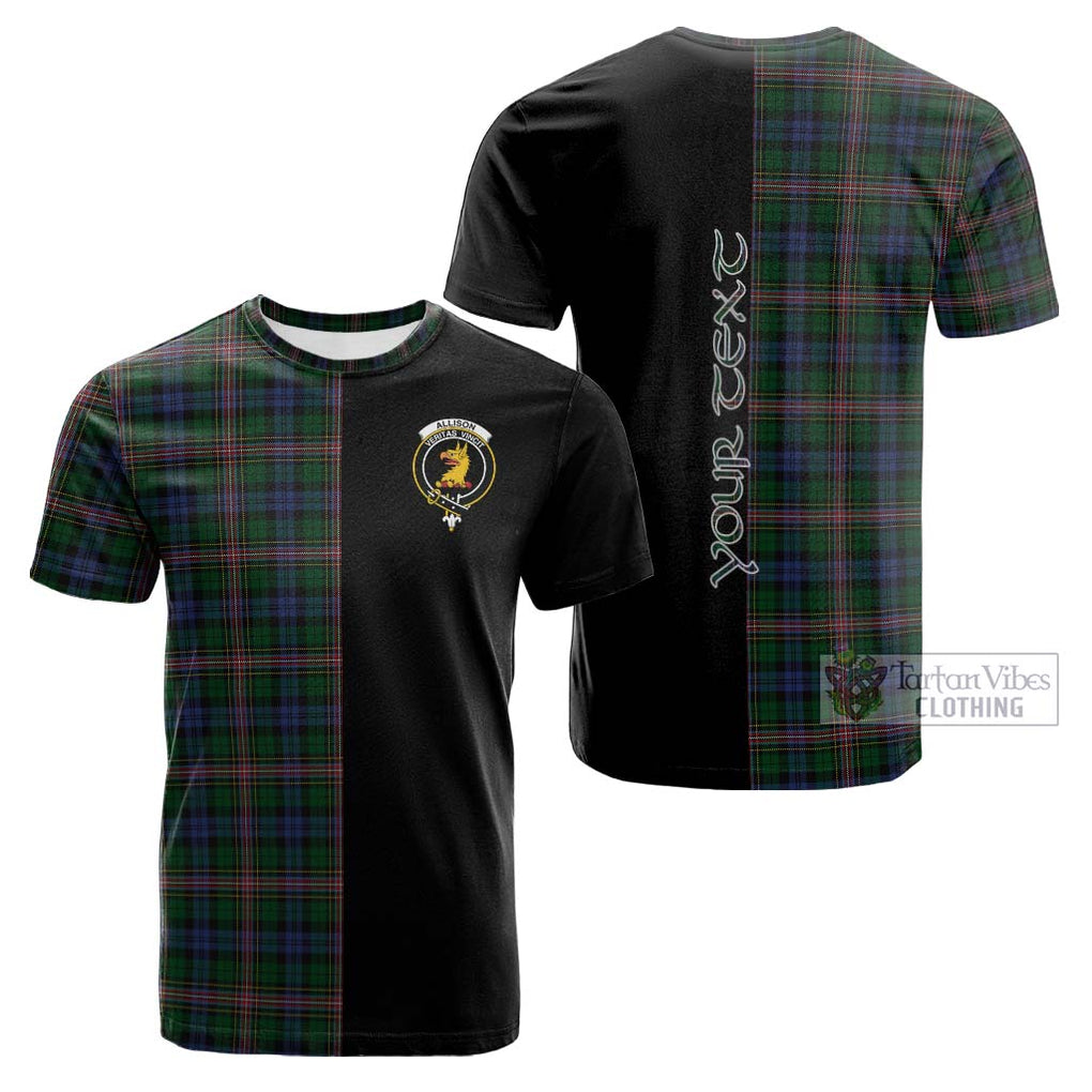 Tartan Vibes Clothing Allison Tartan Cotton T-shirt with Family Crest and Half Of Me Style