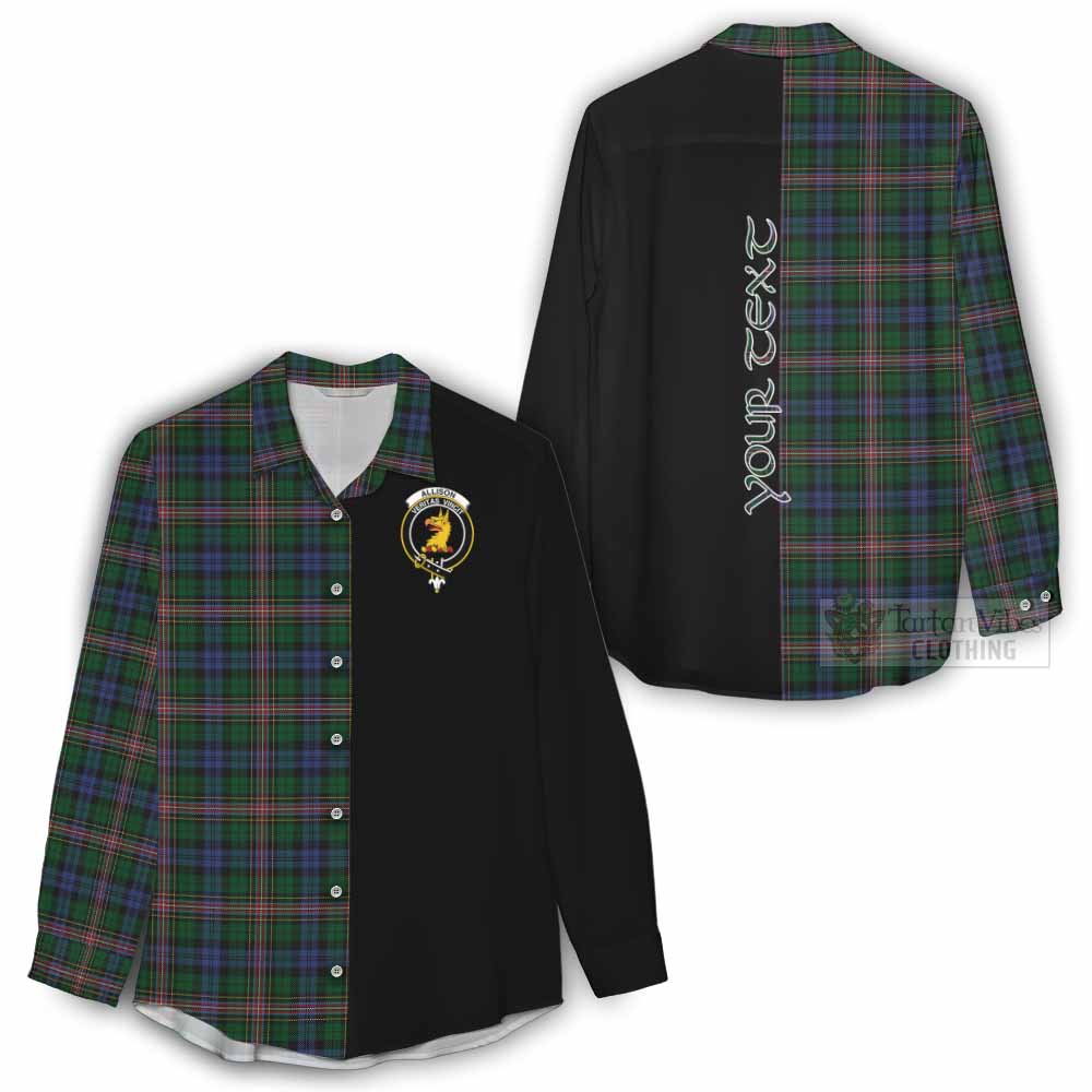 Tartan Vibes Clothing Allison Tartan Women's Casual Shirt with Family Crest and Half Of Me Style