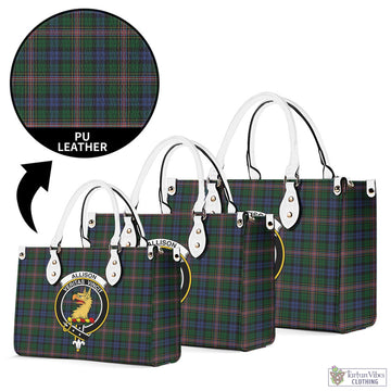 Allison Tartan Luxury Leather Handbags with Family Crest