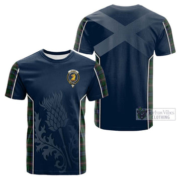 Allison Tartan Cotton T-shirt with Family Crest and Scottish Thistle Vibes Sport Style