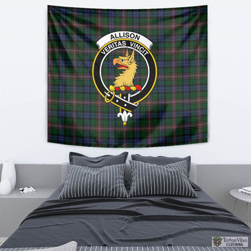 Allison Tartan Tapestry Wall Hanging and Home Decor for Room with Family Crest