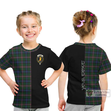 Allison Tartan Kid T-Shirt with Family Crest and Half Of Me Style - Tartan Vibes Clothing