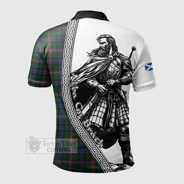 Allison Tartan Clan Crest Polo Shirt with Highlander Warrior Celtic Style