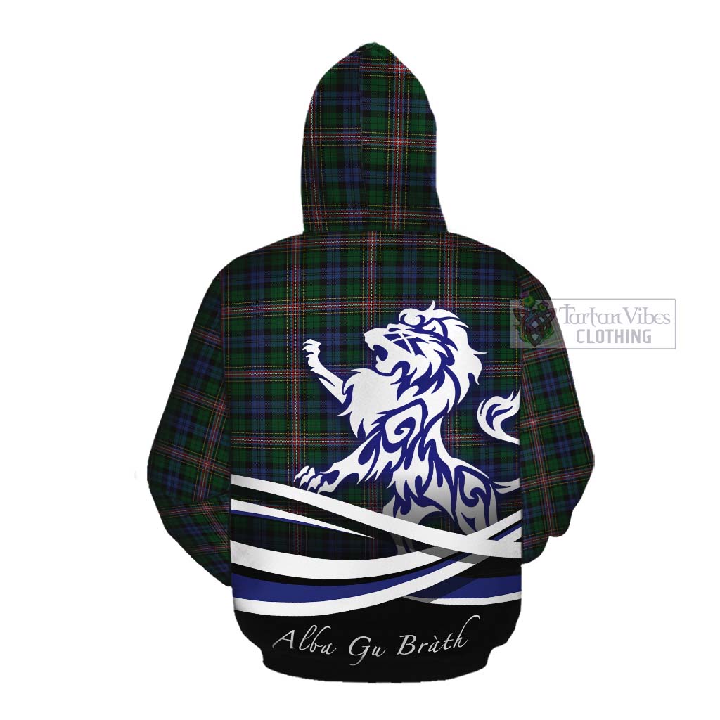 Tartan Vibes Clothing Allison Tartan Cotton Hoodie with Alba Gu Brath Regal Lion Emblem