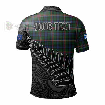 Allison Crest Tartan Polo Shirt with New Zealand Silver Fern Half Style