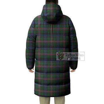 Allison Tartan Long Down Jacket