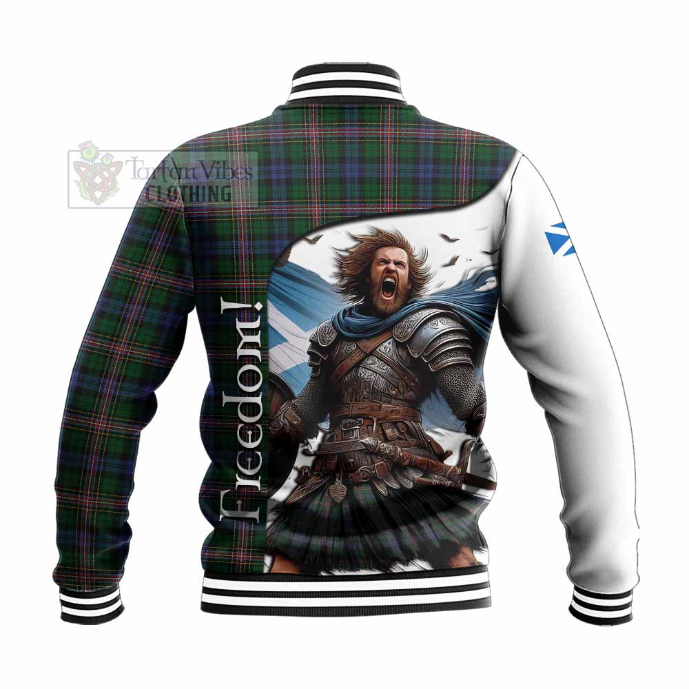 Tartan Vibes Clothing Allison Crest Tartan Baseball Jacket Inspired by the Freedom of Scottish Warrior