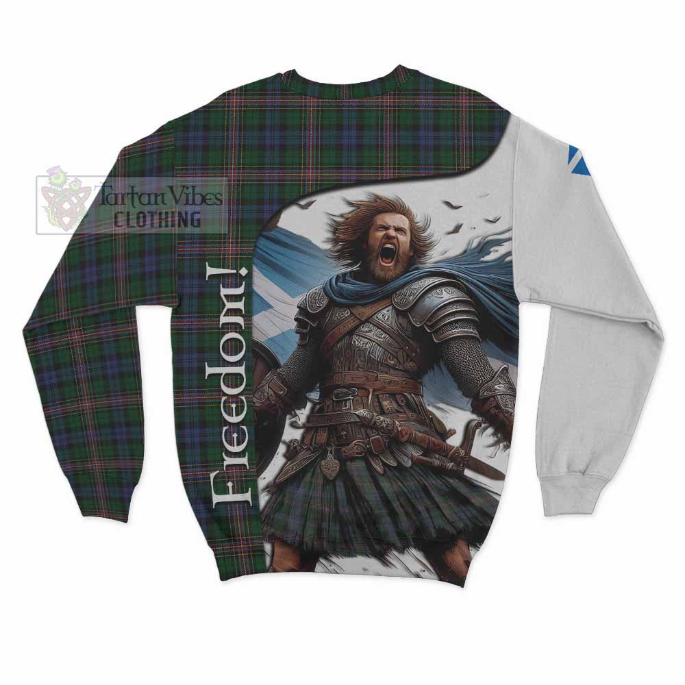 Tartan Vibes Clothing Allison Crest Tartan Sweatshirt Inspired by the Freedom of Scottish Warrior