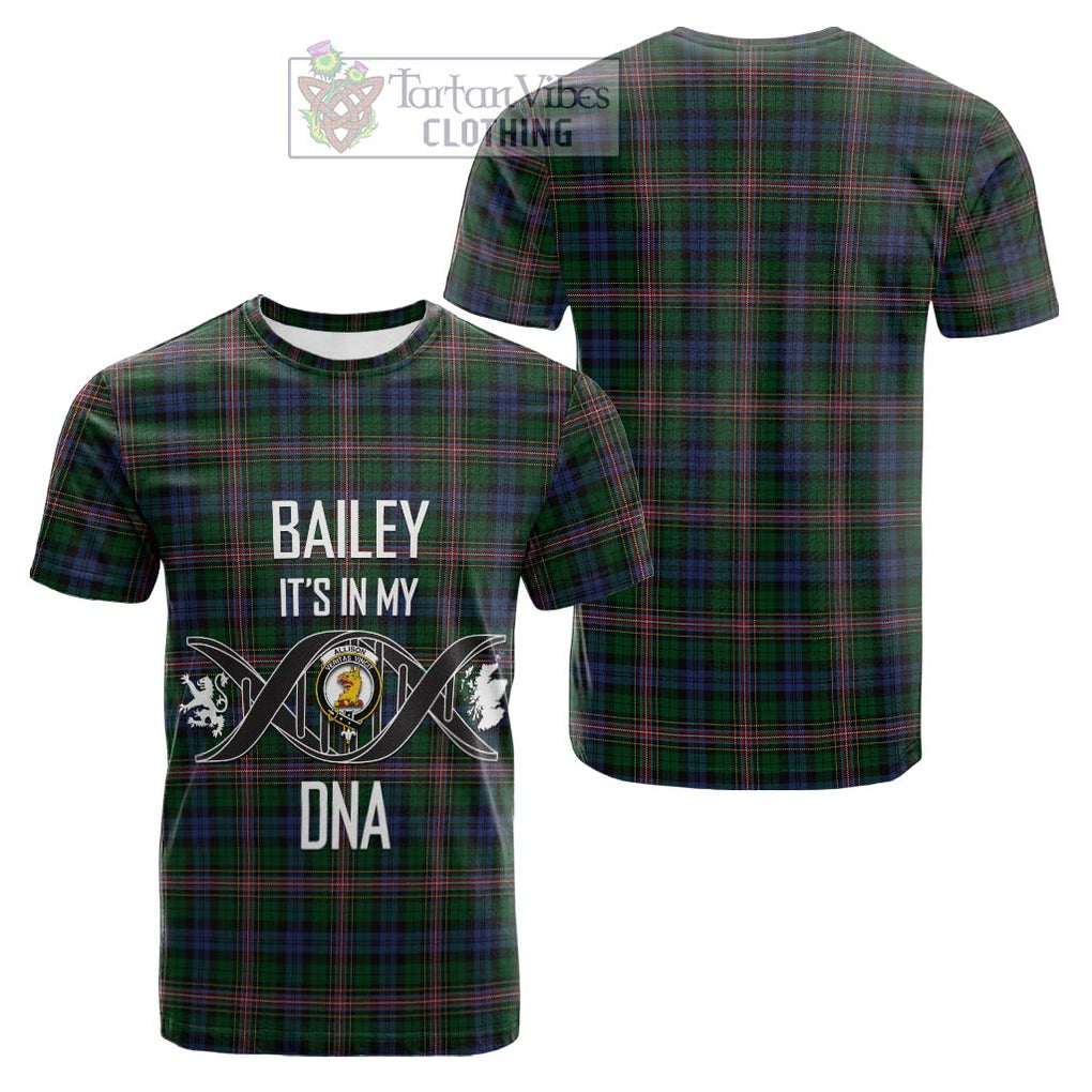 Tartan Vibes Clothing Allison Tartan Cotton T-shirt with Family Crest DNA In Me Style