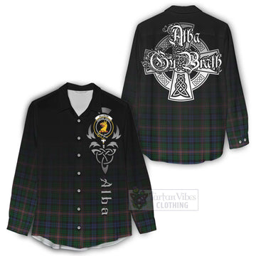 Allison Tartan Women's Casual Shirt Featuring Alba Gu Brath Family Crest Celtic Inspired