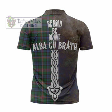 Allison Tartan Family Crest Zipper Polo Shirt Alba Gu Brath Be Brave Lion Ancient Style - Tartan Vibes Clothing