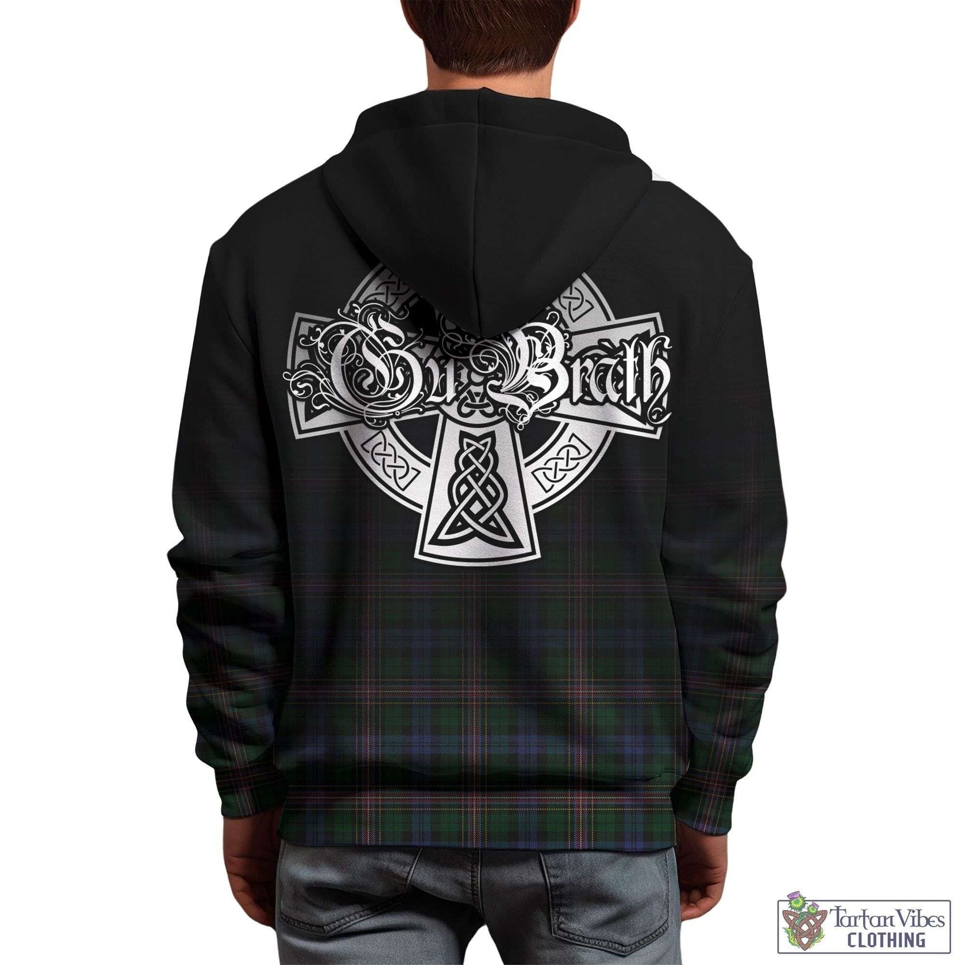 Tartan Vibes Clothing Allison Tartan Hoodie Featuring Alba Gu Brath Family Crest Celtic Inspired