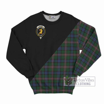 Allison Tartan Sweatshirt with Family Crest and Military Logo Style