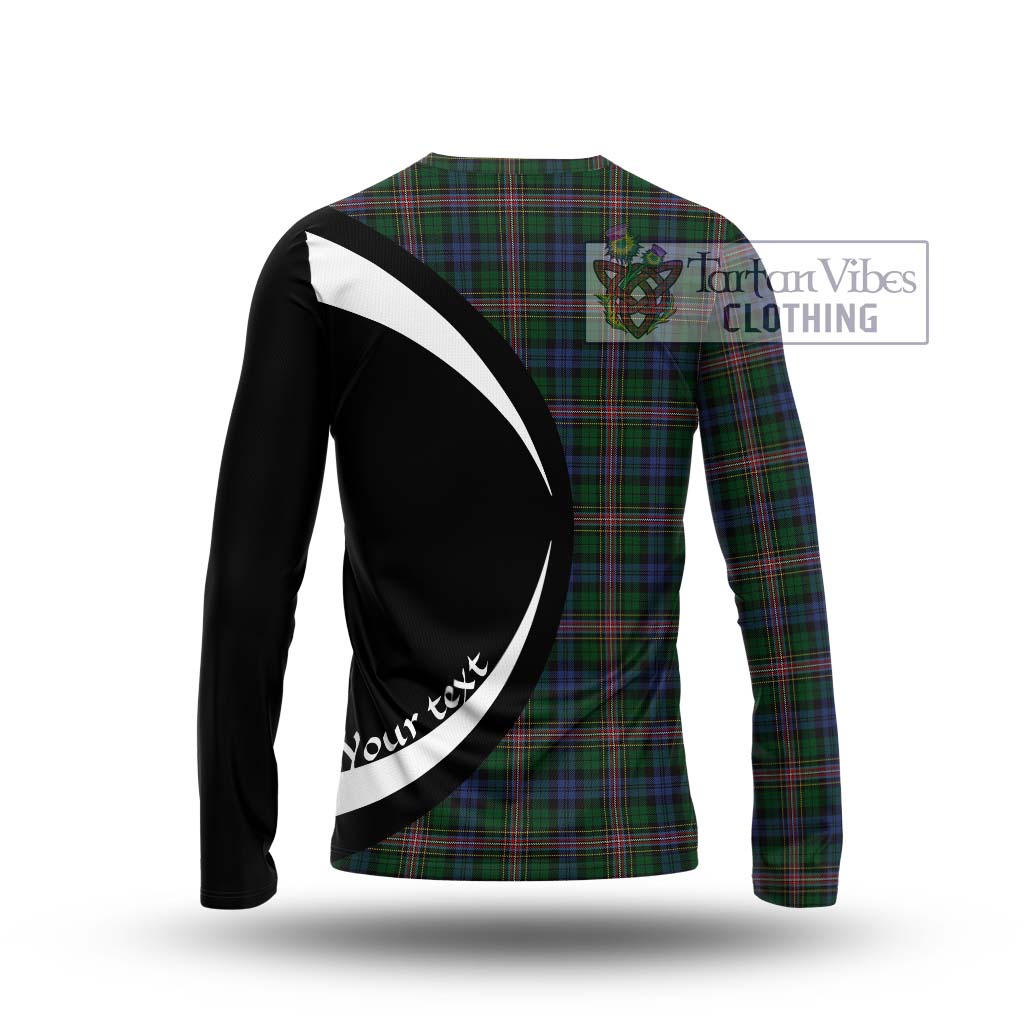 Allison Tartan Long Sleeve T-Shirt with Family Crest Circle Style - Tartan Vibes Clothing