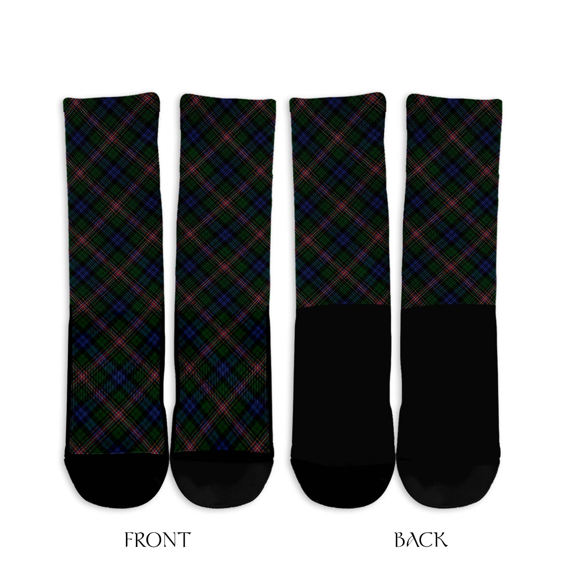 Allison Tartan Crew Socks Cross Tartan Style - Tartanvibesclothing