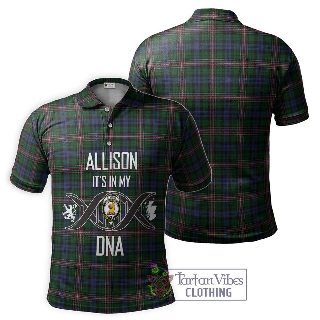 Allison Tartan Polo Shirt with Family Crest DNA In Me Style - Tartanvibesclothing Shop